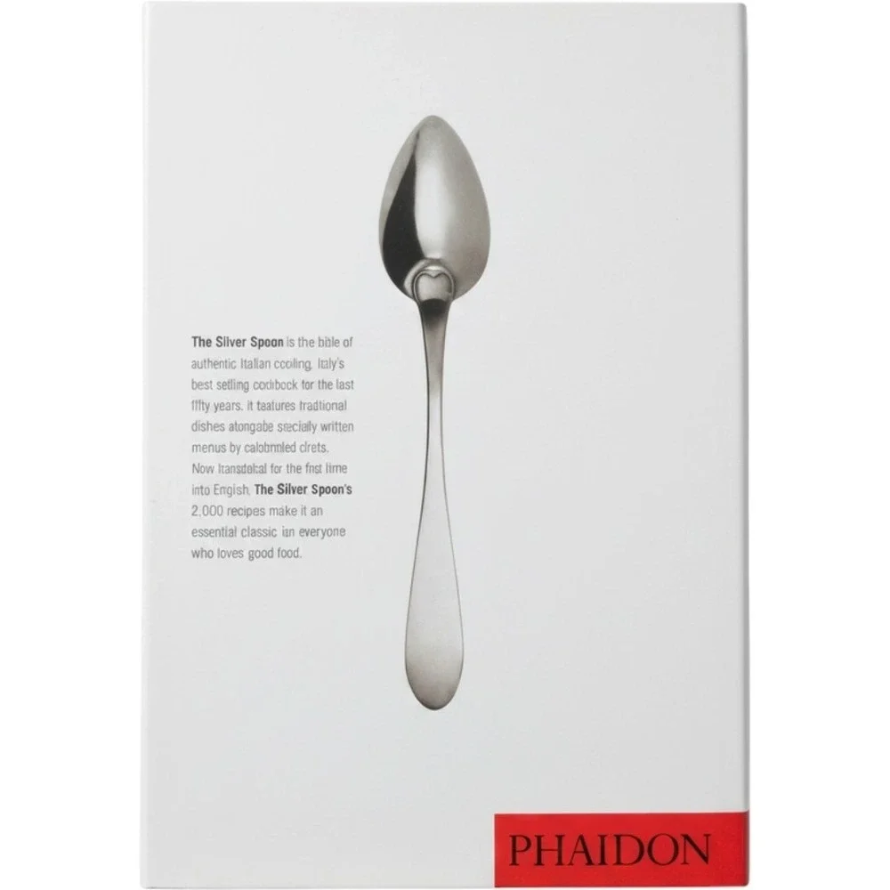 Phaidon The Silver Spoon Italian Cookbook 2005 Hardcover White